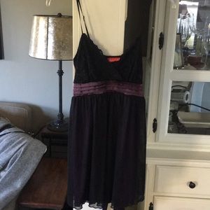 SeXy empire waist dress tunic purple black💜